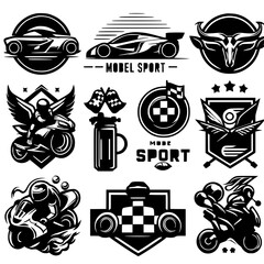 set of icon logo template car spot