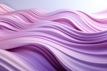  a computer generated image of a wave of pink and purple liquid on a light blue background with a light blue sky in the backgrouch of the image.