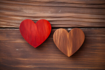 Heartfelt Wood Background