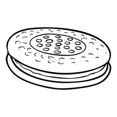 bread line vector illustration