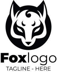 Fox Logo Black and White