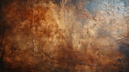 An aged surface of brown and rusted hues, showcasing the passage of time and the beauty found in decay