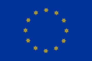 christmas, santa, holiday, xmas, happy, Council of Europe, celebration, art, design, European, snow, new, European Union, Union, winter, flag, artwork, flag European Union, new year, year, snowflake