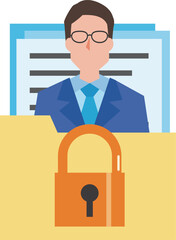 個人情報保護のイメージイラスト