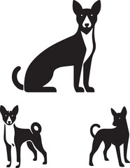 Icon Set Of Dog, Breeds, Canine, Pooch, Hound, Puppy, Mutt, Pet, Doggy editable vector