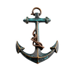 Anchor isolated on transparent background. AI generated. PNG