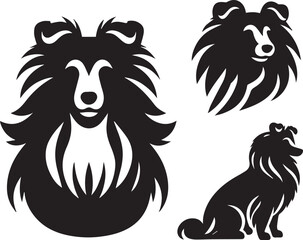 Icon Set Of Dog, Breeds, Canine, Pooch, Hound, Puppy, Mutt, Pet, Doggy editable vector