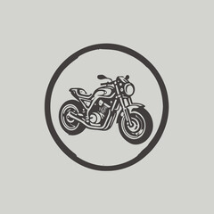 Obraz na płótnie Canvas Motorcycle Logo Design Very Cool Concept 