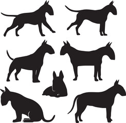 Icon Set Of Dog, Breeds, Canine, Pooch, Hound, Puppy, Mutt, Pet, Doggy editable vector