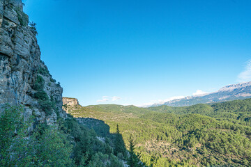 The another view of Tazı Canyon from the side by the river of Köprüçay,(ancient Eurymedon) which is located within Köprülü Canyon National Park, among the prime spots for rafting in Antalya 