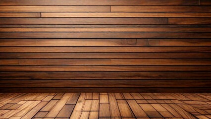 Wooden wall and floor as background, wood texture.