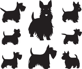 Icon Set Of Dog, Breeds, Canine, Pooch, Hound, Puppy, Mutt, Pet, Doggy editable vector