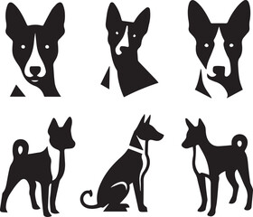 Icon Set Of Dog, Breeds, Canine, Pooch, Hound, Puppy, Mutt, Pet, Doggy editable vector
