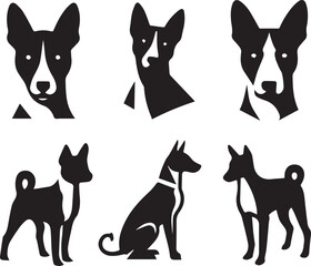 Icon Set Of Dog, Breeds, Canine, Pooch, Hound, Puppy, Mutt, Pet, Doggy editable vector