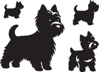 Icon Set Of Dog, Breeds, Canine, Pooch, Hound, Puppy, Mutt, Pet, Doggy editable vector
