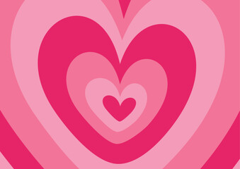 pink background with hearts vector illustration