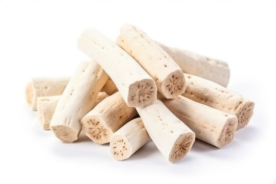 Marshmallow Root Isolated On A White Background