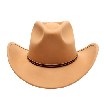 Cowboy hat isolated on transparent background. AI generated. PNG