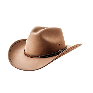 Cowboy hat isolated on transparent background. AI generated. PNG