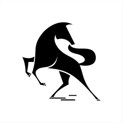 Horse logo design vector illustration