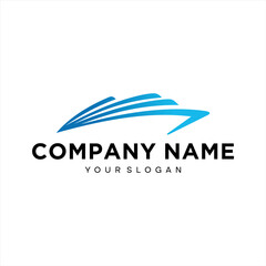 yacht logo abstract vector template