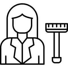 Obraz premium Maid Icon