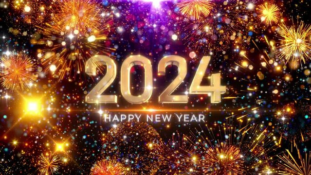 happy new years 2024 fireworks