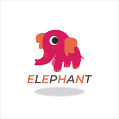 Vector modern and colorful of elephant logo template for company and others
