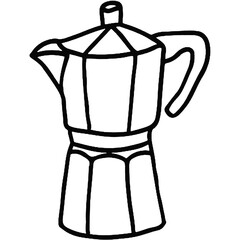 PNG DOODLE COFFEE MAKER 