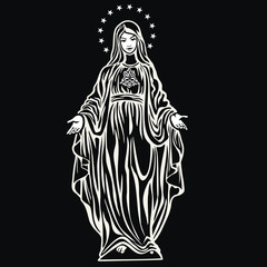 Catholic image of Saint Mary, Madonna