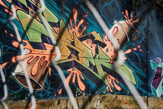graffiti on wall defense