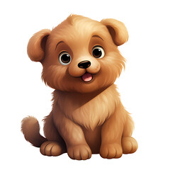 A Cute Happy  Animal Baby  -  AI Generative