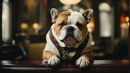 bulldog portrait