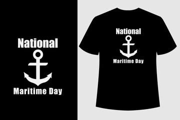 World Maritime Day with World map and Ship Wheel or Steering Symbol in sea line, Ocean Day t shirt design