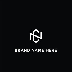 CN logo. C N design. White CN letter. CN, C N letter logo design. Initial letter CN linked circle monogram  logo, CN letter logo vector design.  logo