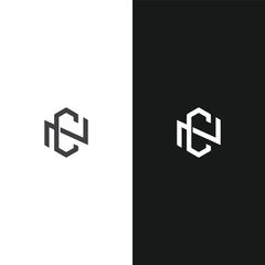 CN logo. C N design. White CN letter. CN, C N letter logo design. Initial letter CN linked circle monogram  logo, CN letter logo vector design.  logo