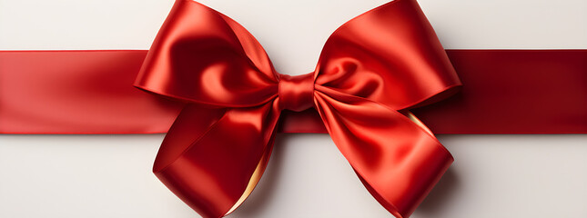 Trim the red-golden ribbon and bow,