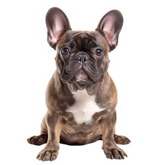 Fototapeta premium French bulldog puppy isolated on white, transparent background