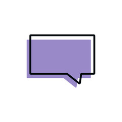 Chat Dialog Icon Illustration Concept - 695456348