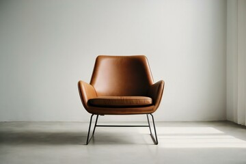 Fototapeta na wymiar brown chair in a room