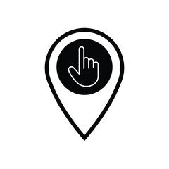 Double tap line icon. Hand Click linear style sign for mobile concept and web design. Finger touch outline vector icon. Cursor pointer symbol, logo illustration. Pixel perfect vector graphics