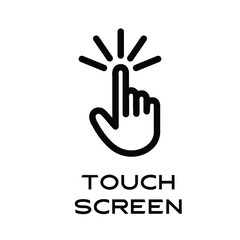 Double tap line icon. Hand Click linear style sign for mobile concept and web design. Finger touch outline vector icon. Cursor pointer symbol, logo illustration. Pixel perfect vector graphics