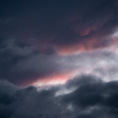 Fototapeta na wymiar Colorful cloud over the sky at sunset