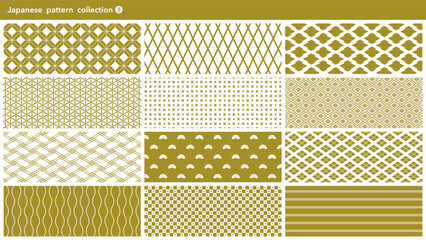 伝統和柄の和紙　背景素材