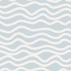 Bright Waves. Decorative vector seamless pattern. Repeating background. Tileable wallpaper print.