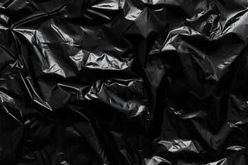 Black plastic bag texture background