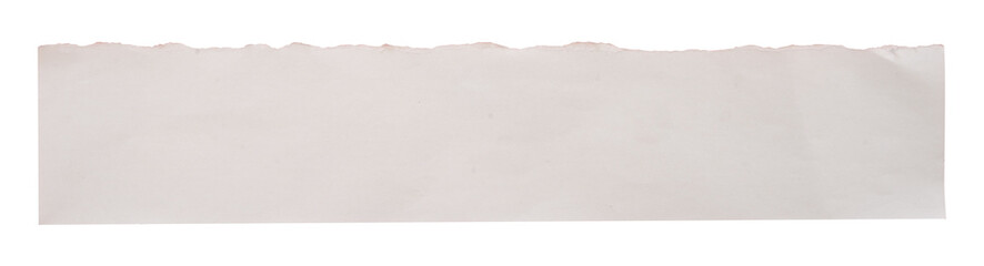white torn paper isolated