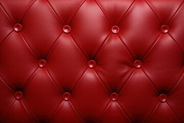 Red leather with buttons background