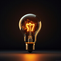 glowing bulb
