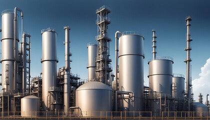Fototapeta premium oil refinery plant